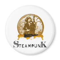 Victorian steampunk space gal magnets