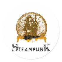 Victorian steampunk space gal stickers by MrsEvilGenius Victorian steampunk space gal stickers