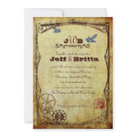 Victorian Steampunk Wedding Invites