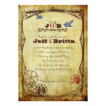 Victorian Steampunk Wedding Invites