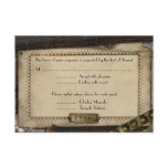 Victorian Steampunk Wedding Reception Cards Invitation