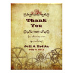 Victorian Steampunk Wedding Thank You v.2 Custom Announcement