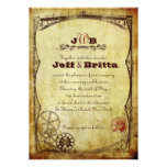 Victorian Steampunk Wedding v.2 Personalized Announcements