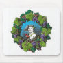 Victorian style boy in grape wreath mousepad