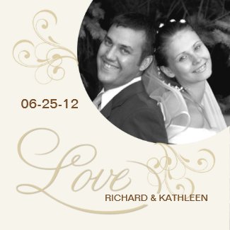 Victorian Swirls - Save the Date Photo Magnet magnet