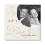 Victorian Swirls - Save the Date Photo Magnet