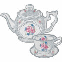 Victorian Tea Cup and Pot embroidered shirts by ZazzleEmbroidery Victorian Tea Cup and Pot embroidered shirts