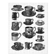 Victorian Tea Party Custom Announcement