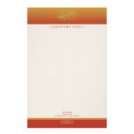 Victorian Tequila Sunrise Customized Stationery