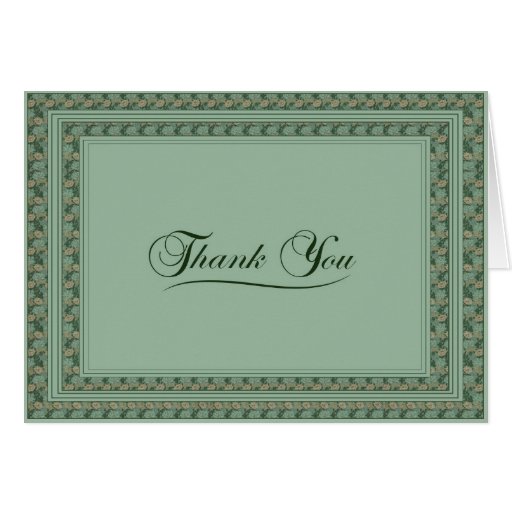 Victorian Thank You Card Zazzle