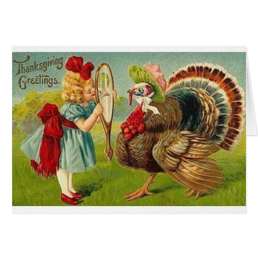 Victorian Thanksgiving Greeting Card Zazzle