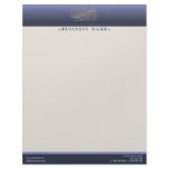 Victorian Thistle Blue Customized Letterhead