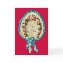 Victorian Valentine Fan Card
