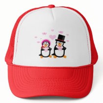 Victorian Valentine Penguins Hat