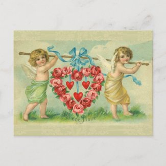 Victorian Valentine Postcard postcard