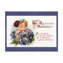 Victorian Valentine "The Bliss of Kisses" Cupids postcards