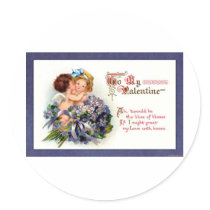 Victorian Valentine "The Bliss of Kisses"  Gifts stickers