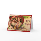 Victorian Valentines Couple card