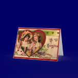 Victorian Valentines Couple card cards