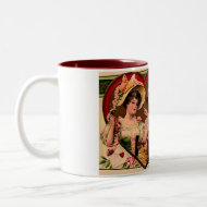Victorian Valentines Couple Coffee Mug