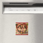 Victorian Valentines Couple Refrigerator Magnet