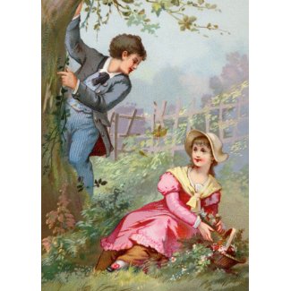 Victorian Valentines Day Card card