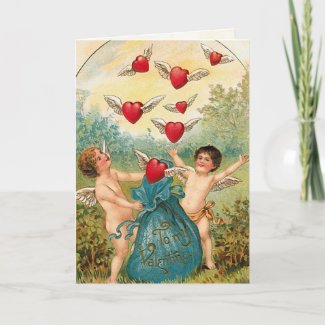 Victorian Valentine's Day Card card