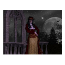Victorian Vampire Post Card