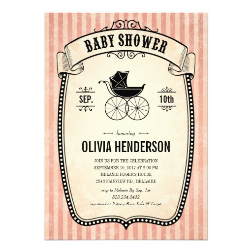 Victorian Vintage Baby Shower Invitations for Girl from Zazzle.com Victorian Vintage Baby Shower Invitations for Girl from Zazzle.com