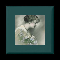 victorian vintage lady magnets