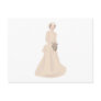 Victorian Wedding Dress Post Card