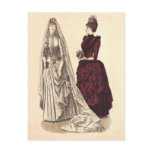 Victorian wedding gown postcards