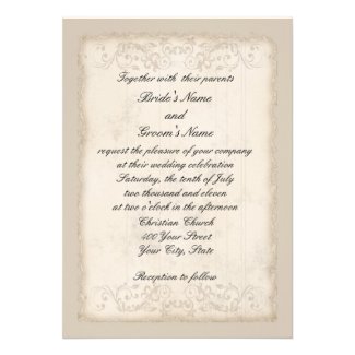 Victorian Wedding Invitation