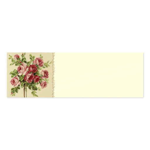 Victorian Wedding Place Setting Cards Business Card Template (front side)
