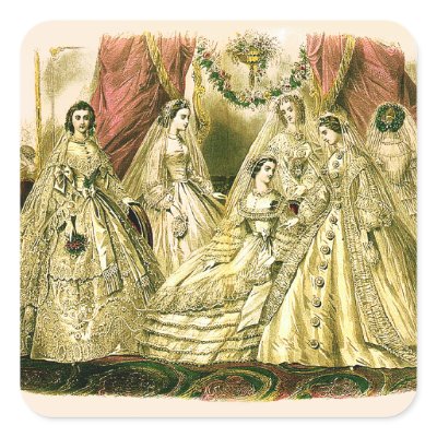 Victorian Wedding Sticker