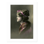 victorian woman hopeful expression post cards