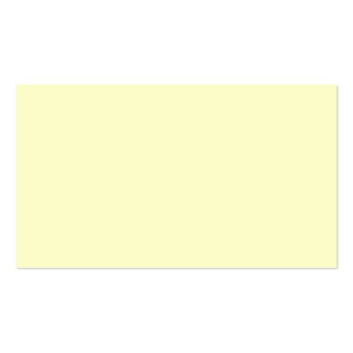 Victorian Yellow - Pale Yellow Template Blank Business Card (front side)