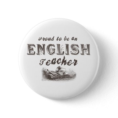 VictorianProudEnglishTeacher Pinback Button by teachertees