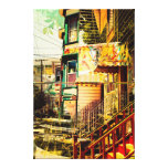 victorians life - mission district San francisco canvas prints