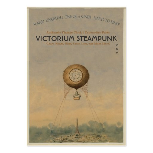 Victorium Steampunk Business Card Templates (front side)