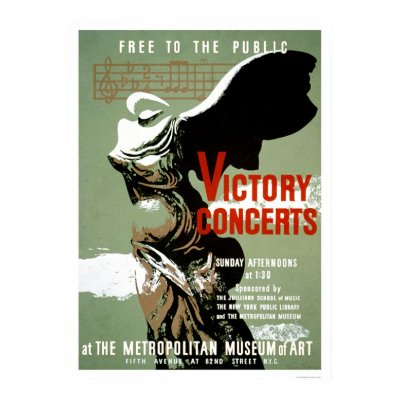 Victory Concert Met NYC 1938 WPA Print by lc_wpa