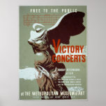 Victory concert WPA poster