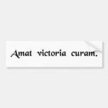 Victory favors those who take pains bumper stickers