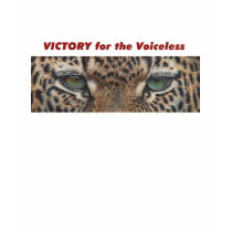 Victory for the Voiceless T-shirt (Leopard)