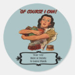 Victory Garden Canning Label - Customizable Round Sticker