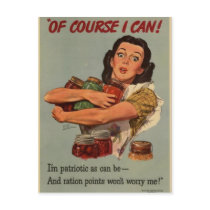 Victory Garden: Of Course I Can postcards
