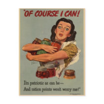 Victory Garden: Of Course I Can postcards by cowboyannie Victory Garden: Of Course I Can postcards