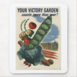 Victory garden poster, World War 2 1945 Mouse Pad