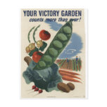 Victory garden poster, World War 2 1945 Post Cards