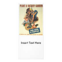 Victory Garden World War 2 Customized Rack Card